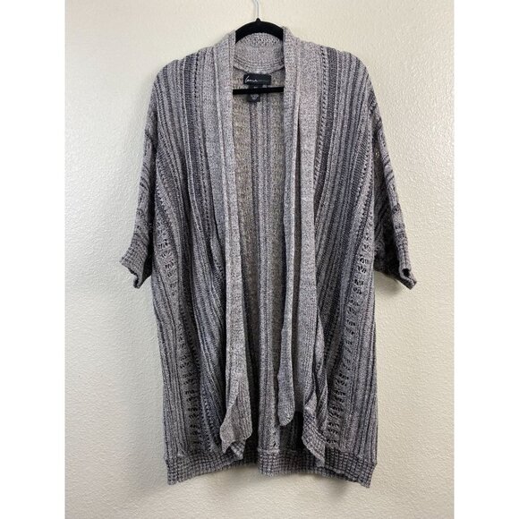 LANE BRYANT Sweater CARDIGAN WOMENS‎ Plus 18/20 GRAY  Fall Winter Knit Neutral - Picture 1 of 16